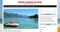 Desktop Screenshot of grandesvacancesausoleil.com